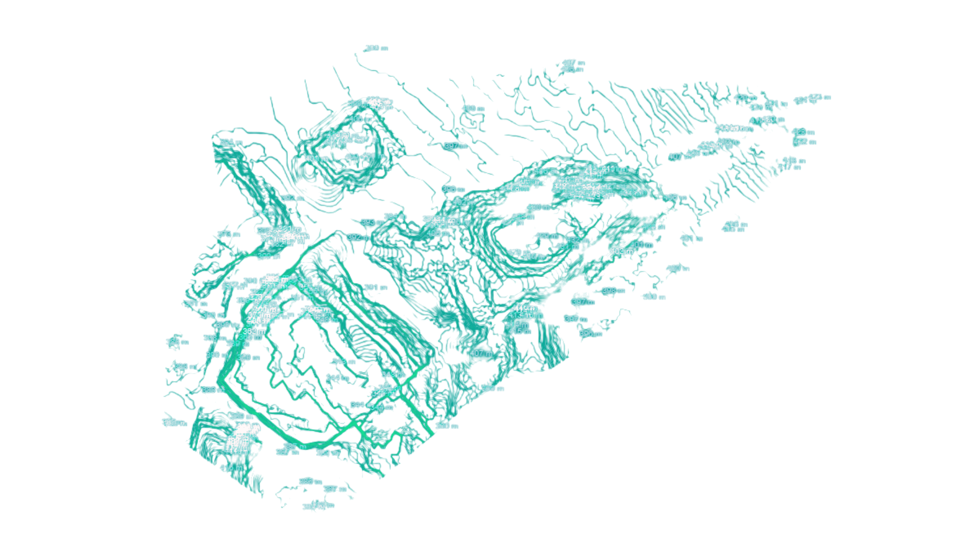 Elevation Contour Lines